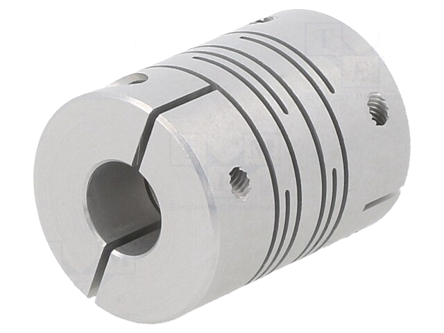 Koppeling; Ø: 20mm; Ø1: 8mm; Ø2: 8mm; aluminium Koppeling; Ø: 20mm; Ø1: 8mm; Ø2: 8mm; aluminium